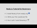 Learn Node.js — Complete Beginner Tutorial for Backend Development