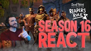 Season 16 React "reapers Rule" New Portable Cannon Placed Anywhere?!- Sea Of Thieves!