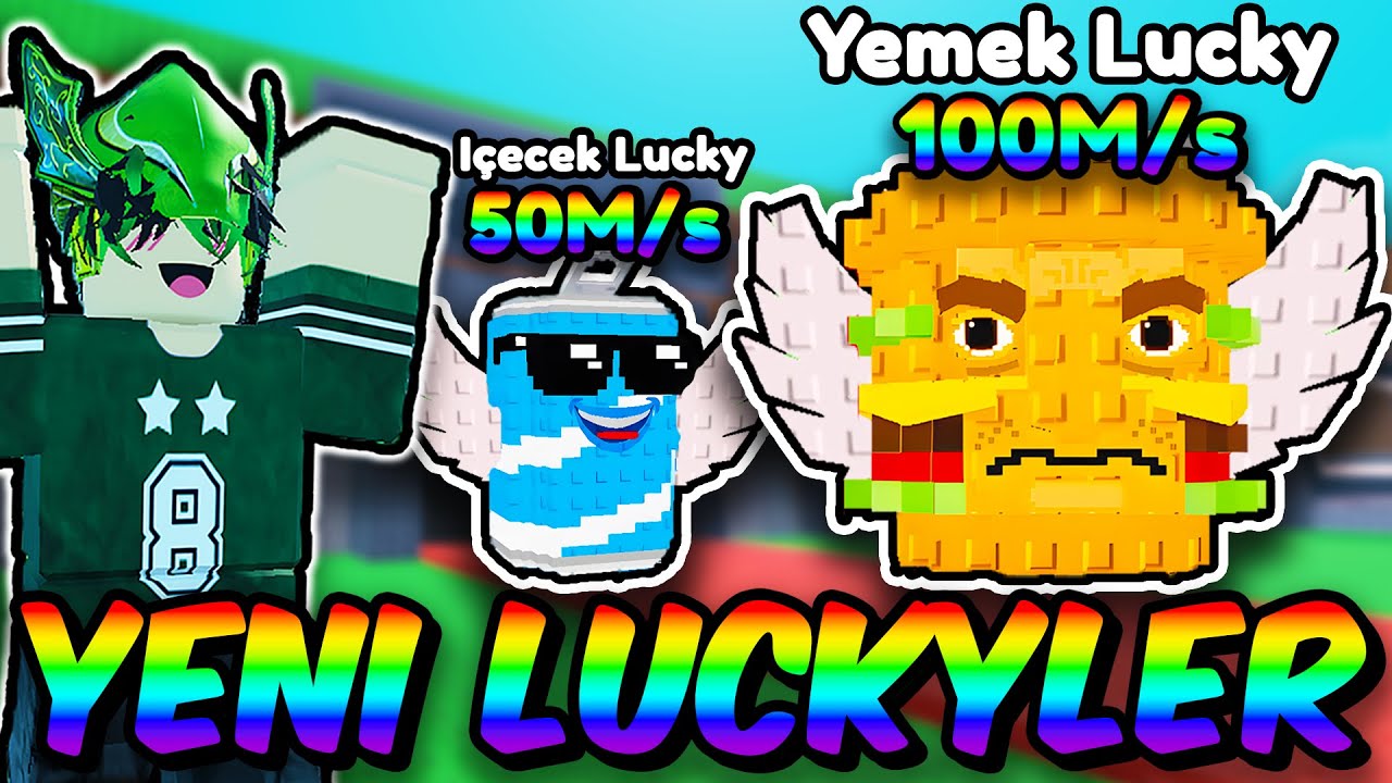 YEMEK VE İÇECEK LUCKYBLOCKLARI EKLEDİM!  - Roblox Steal A Brainrot