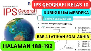 Kunci Jawaban Geografi Kelas 10 Halaman 188 - 192 Latihan Soal Akhir Bab 4 Kurikulum Merdeka