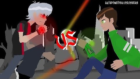 Stick Nodes | Albedo OV vs Ben 10 UAF #SpinjitzuMasters #teamwork #sticknodescollab