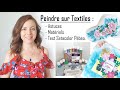 Peindre sur textile  astuces  matriels  test setacolor pbo