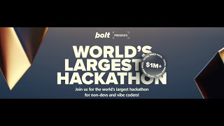 Bolt.new's WORLD'S LARGEST HACKATHON 2025 #Builtwithbolt.new