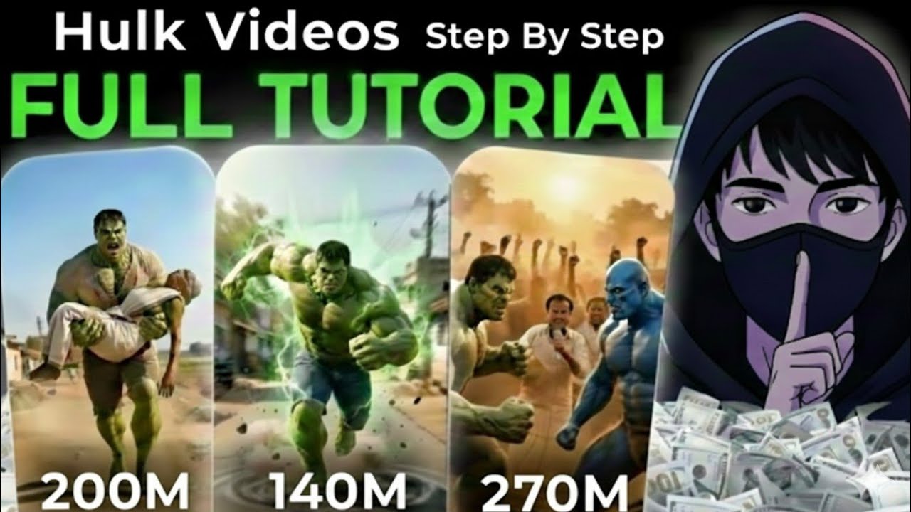 🙂‍↔️How To Create Hulk Ai Animation Video,s. [ Step By Step Full Tutorial.]