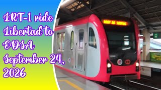 LRT-1 4th gen train ride from Libertad to EDSA | September 24, 2026