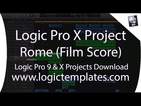 Logic Pro X Film Score Project - Rome By Mikas www.logictemplates.com