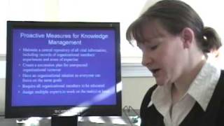 Best Practices for Knowledge Management in an Organization: Unexpected Succession