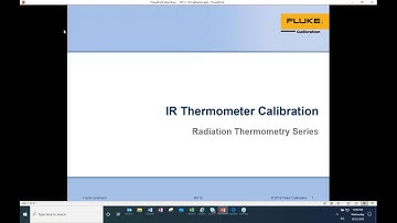 How to Calibrate an IR Thermometer Webinar  Presented by Fluke Calibration