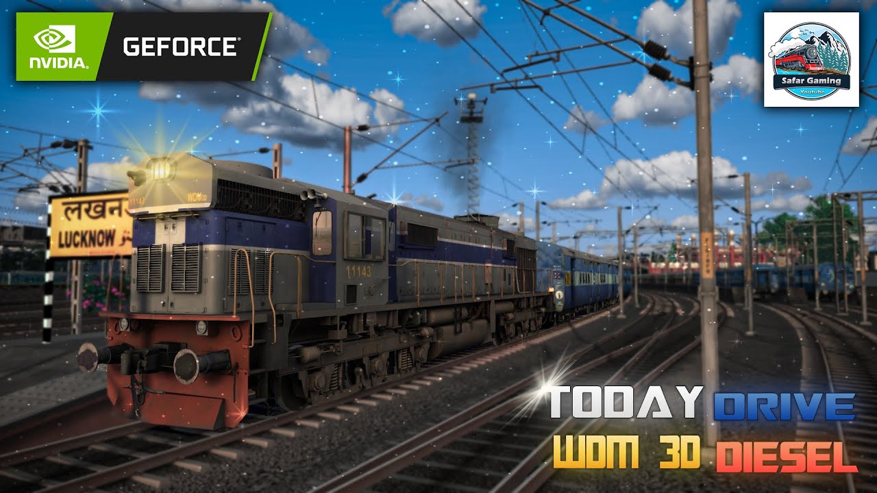 Today Drive WDM 3D 4K Realistic Graphic ICF Tack Sound Gameplay Train Simulator 
