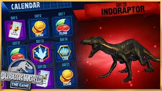 HOW TO GET AN INDORAPTOR EVERY MONTH!!! - Jurassic World: The Game | Ep 104
