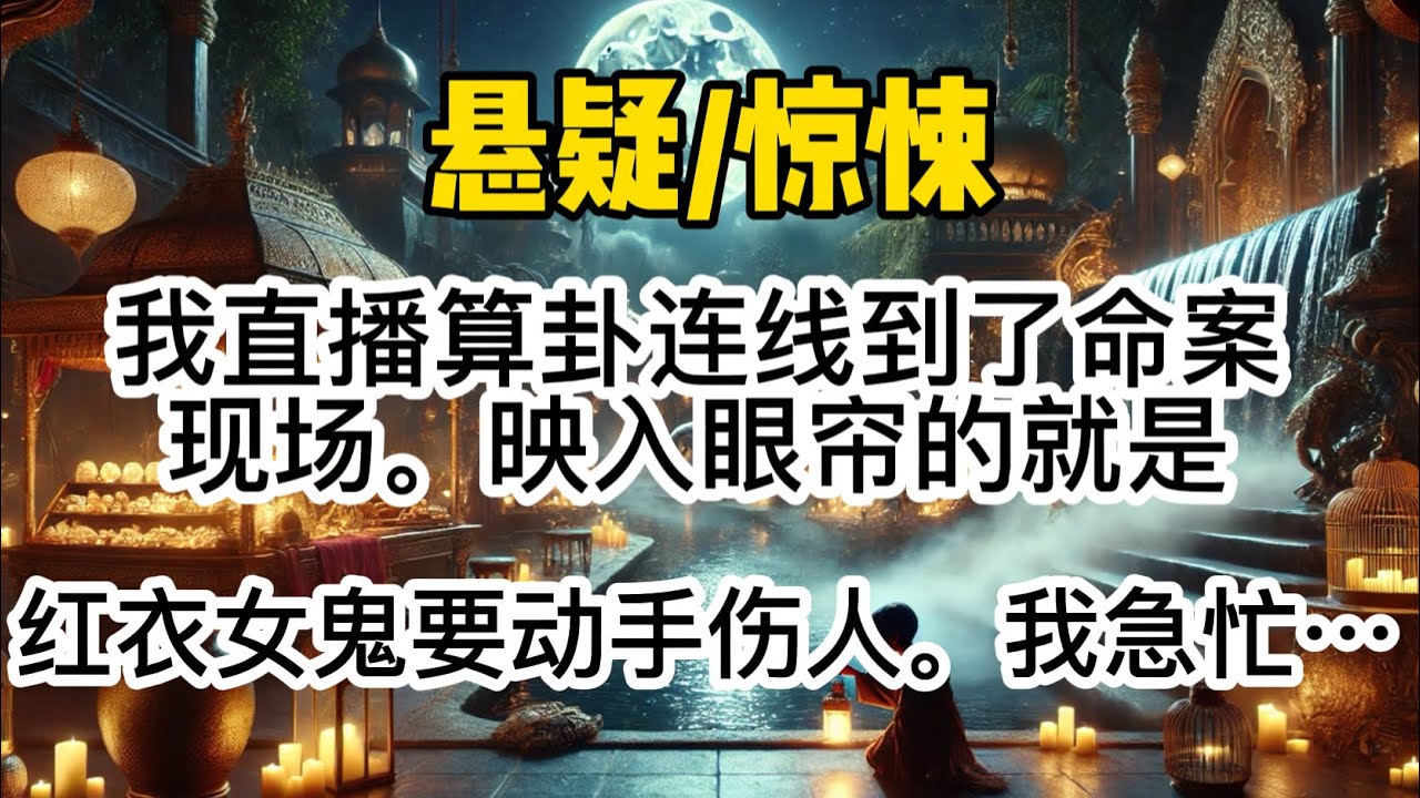 我直播算卦连线到了命案现场。映入眼帘的就是红衣女鬼要动手伤人。我急忙密语传音过去：「不要伤人，会有法律惩治他…#惊悚 #懸疑 #悬疑 #一口氣看完 