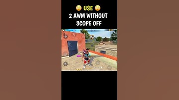How to Use Double Sniper Without Scope off 👀✨ #foryou #zsheart #heartgaming #freefire