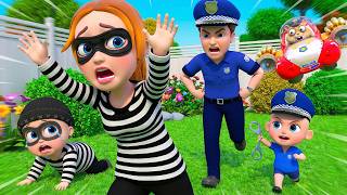 👮 Kids Family Police Adventures! Pretend Play, Safety & Helping Fun | Kids Cartoon