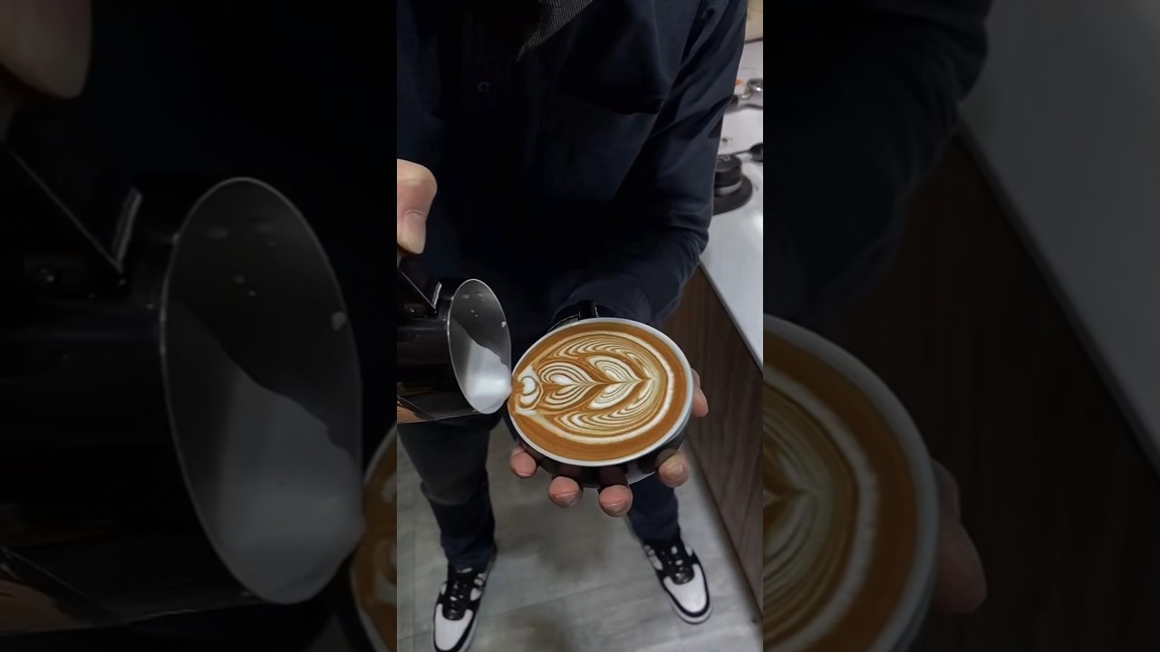 Wing Rose Latte Art | Coffee Art 