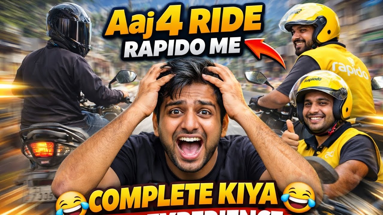 Aaj Sirf 4 Ride 😅 | Rapido Bike Taxi Full Experience 😂 | Reality of Rapido