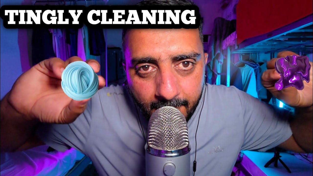 ASMR Removing Invisible Slime From Your Face 🫧