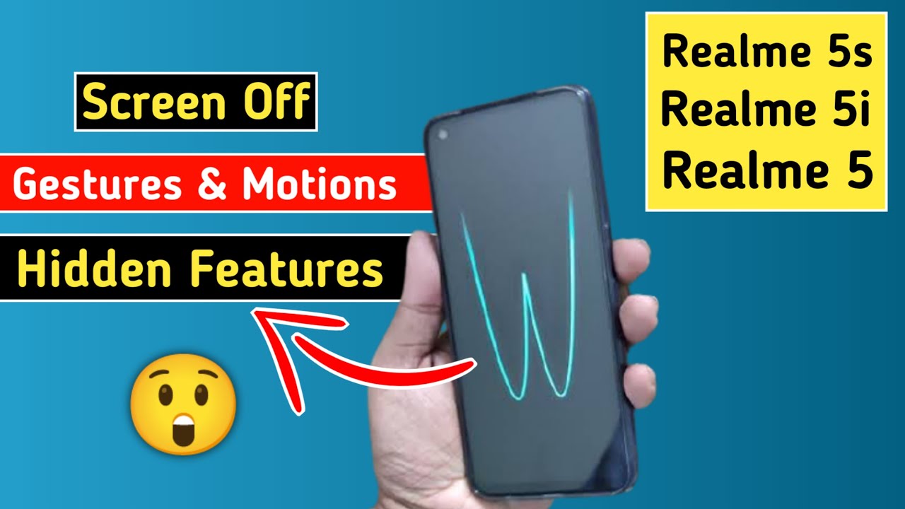 Screen Off Gestures Hidden Setting Realme 5s/5i/5 How To Enable
