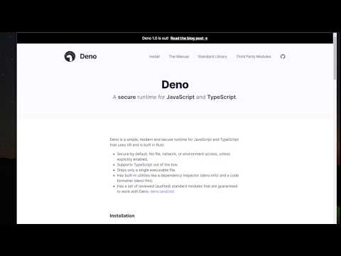 How to Install Deno JS and Create a Demo JavaScript app with it
