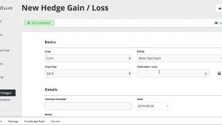 New Feature - Hedge Gain/Loss Tracking