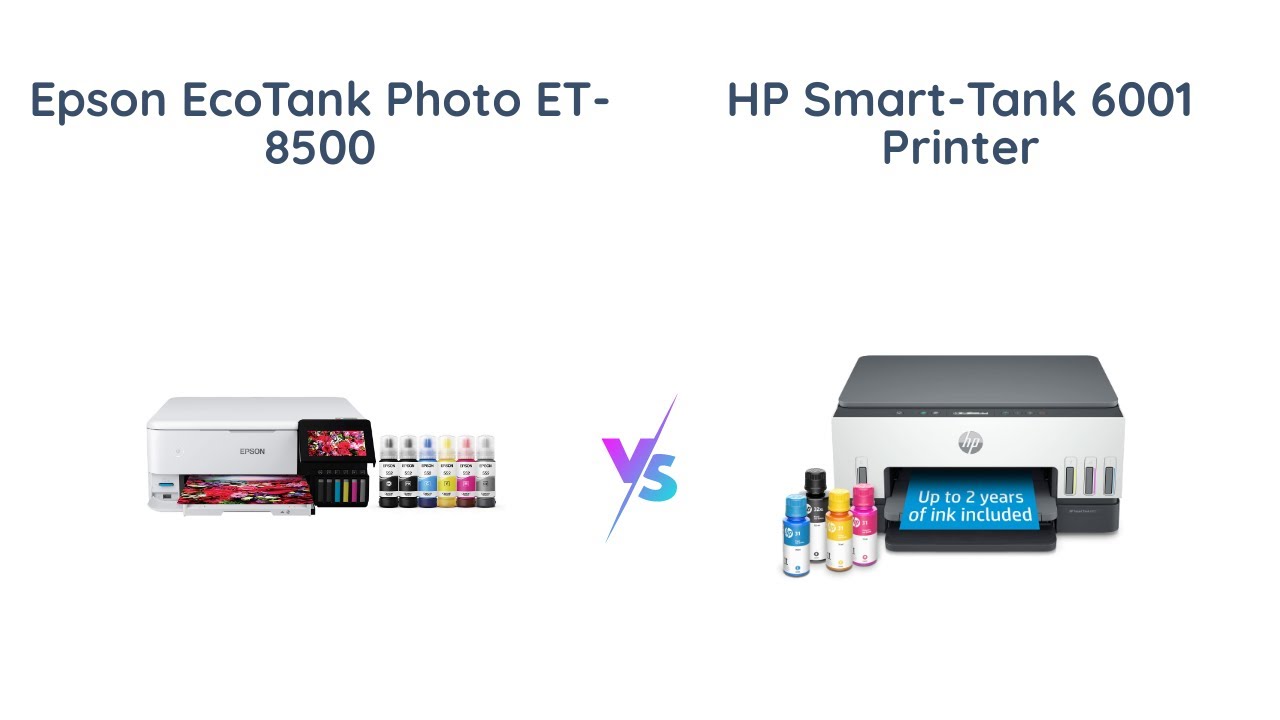 Epson EcoTank vs HP SmartTank Which CartridgeFree Printer is Better? YouTube
