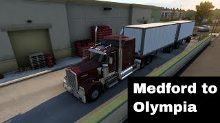 American Truck Simulator: San Diego to Vancouver Part 3 | Medford OR to Olympia WA | ProMods Canada