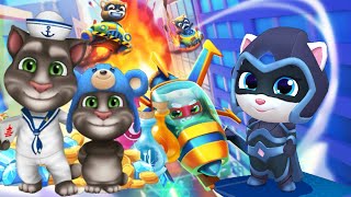 My Talking Tom 2 vs My Talking Tom | Talking Tom Hero Dash Android Gameplay 2021 screenshot 5