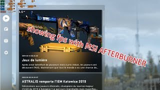 how to monitor FPS.CPU.GPU and RAM usage with MSI AFTERBURNER