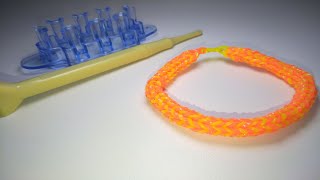 Браслет из резинок! Как сделать браслет из резинок? Rainbow Loom на станке Monster Tail