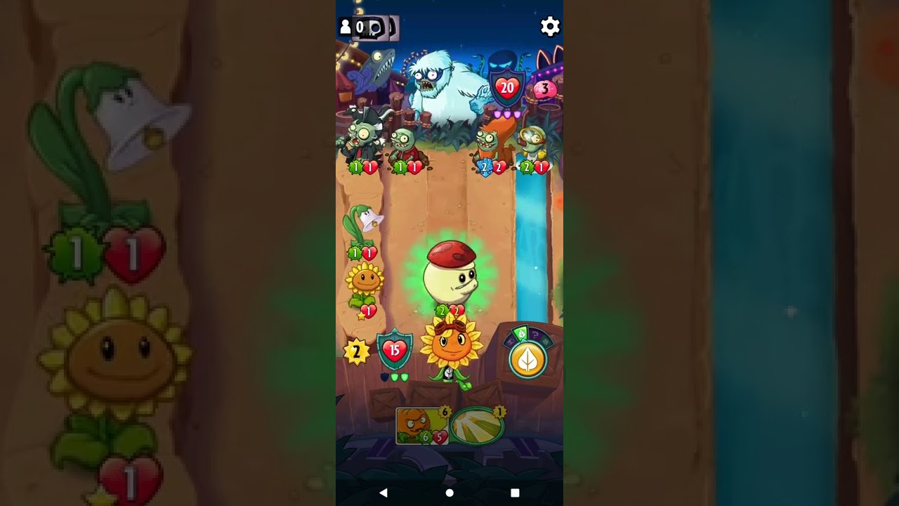 El gran poder de destello solar y sombra verde pvz heroes gameplay