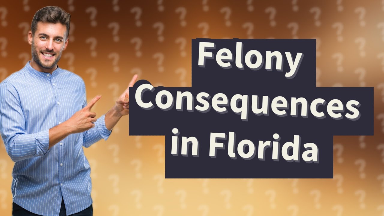 What happens if you get a felony in Florida? YouTube