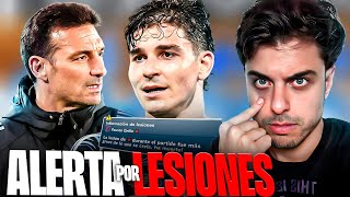 ⚠️ARGENTINA TIENE A ESTOS 7 JUGADORES LESIONADOS🚨y otros NO ESTÁN AL 100% SCALONI HABLÓ PREOCUPADO‼️