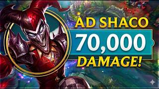 CRAZIEST AD SHACO GAME , 70K DAMAGE | POMERZZ