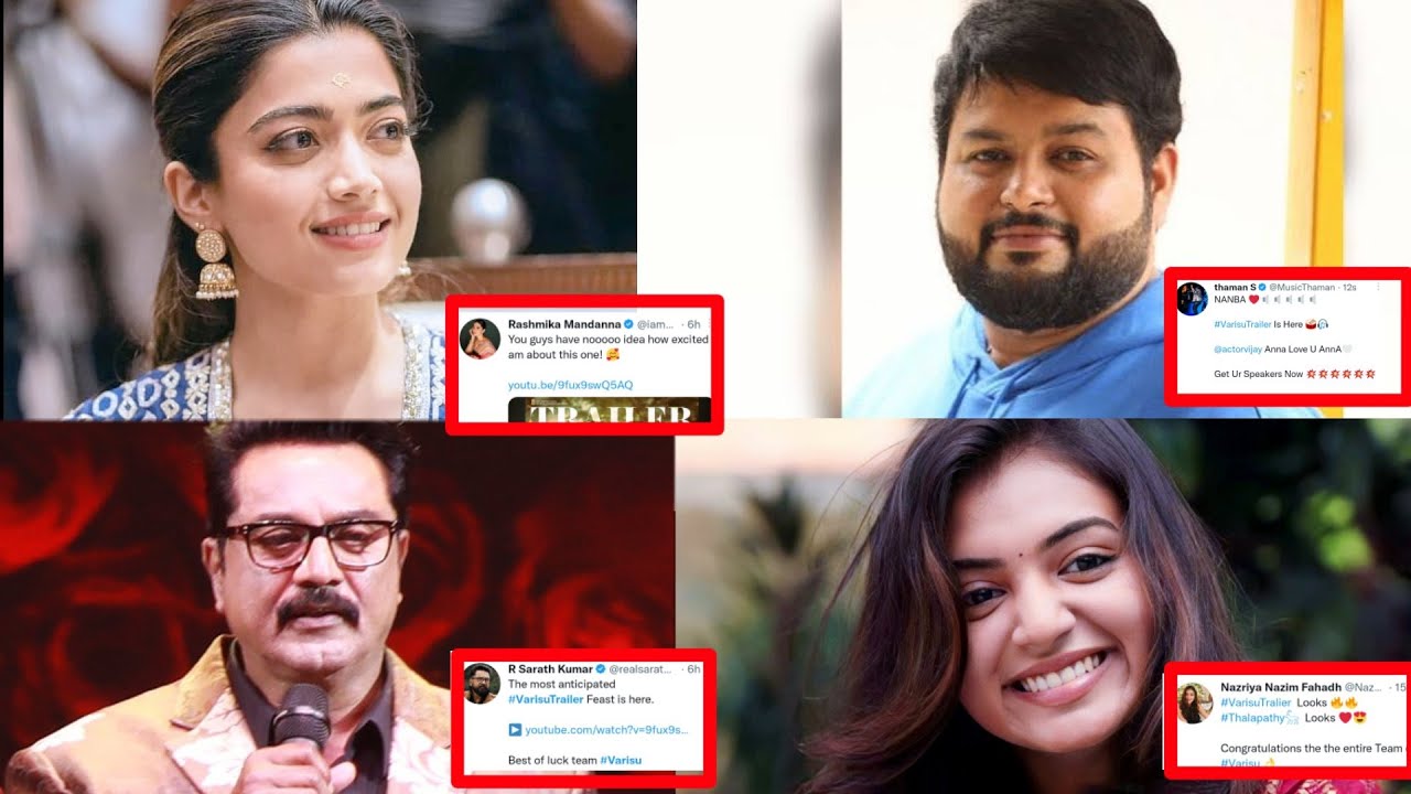 Celebrities Reactions for Varisu Trailer | ஆட்டநாயகன் 🔥 | Thalapathy Vijay