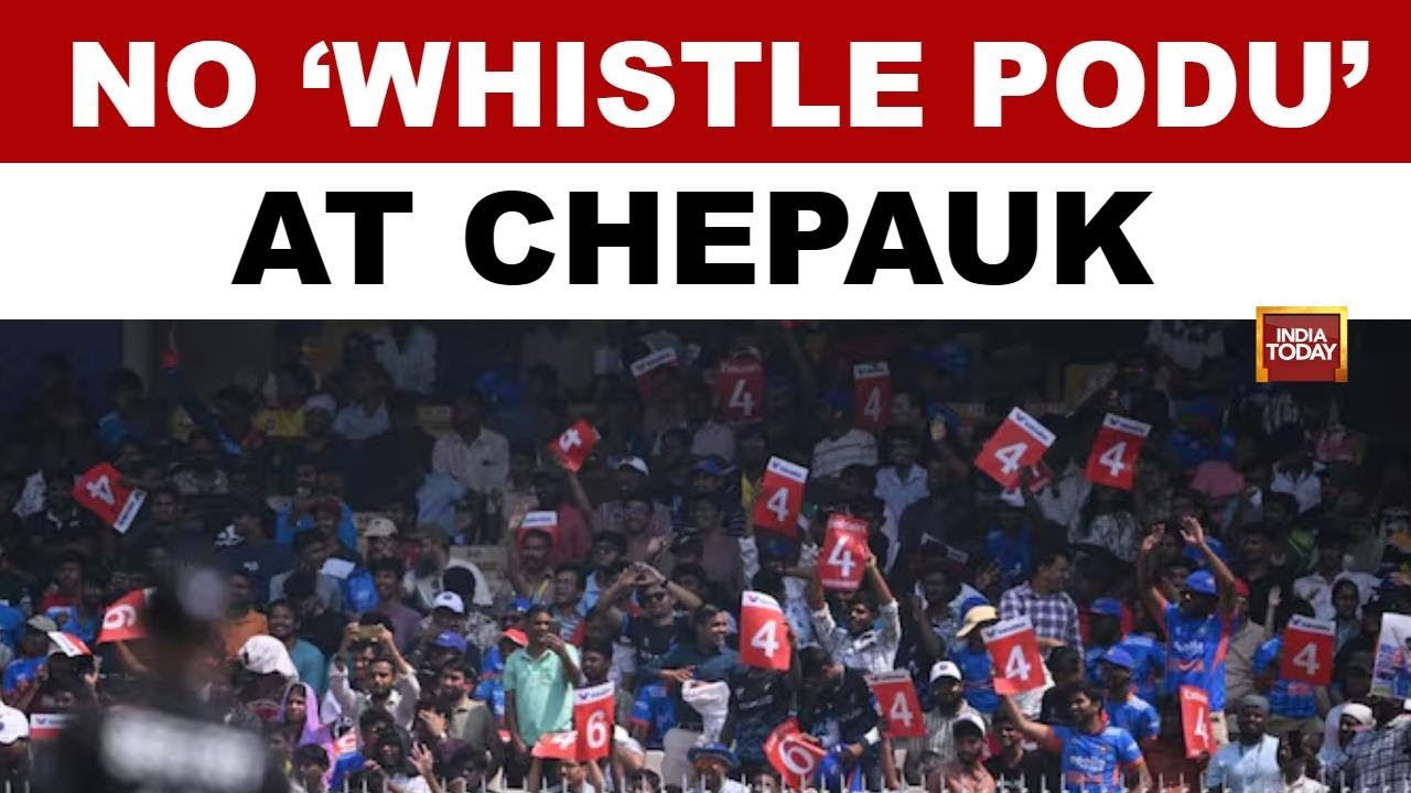 Whistles Banned At Chennai's Chepauk Stadium During Afghanistan Vs New Zealand T20 World Cup Match