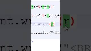 Pattern Program 4 in JavaScript