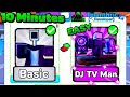 🤯I GOT DJ TV MAN IN 10 MINUTES!🔥 BASIC to DJ TV MAN!  Toilet Tower Defense