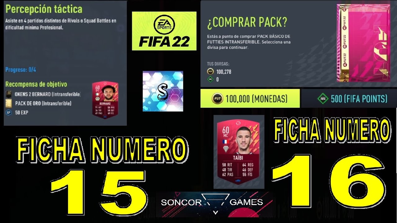 FIFA 22 FICHAS DE TRUEQUE DE VERANO 2 NUMERO 15 ( BERNARD ) Y FICHA NUMERO 16 ( TAIBI ) SUMMER SWAPS