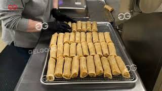 Full Automatic Spring Roll Production Line with Frying Machine Wealth