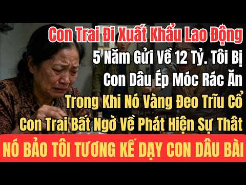 Con Trai Đi Xuất Khẩu Lao Động 5 Năm Gửi Về 12 Tỷ. Tôi Bị Con Dâu Ép Móc Rác Ăn Trong Khi Nó Vàng