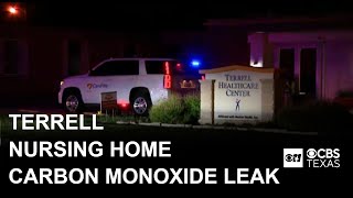 Emergency crews respond after carbon monoxide leak at Terrell nursing home