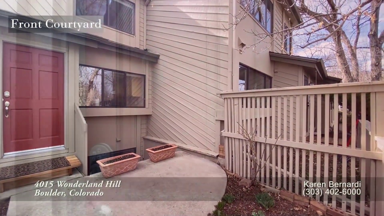 Low Maintenance Living in Wonderland Hill Townhome Boulder, Colorado