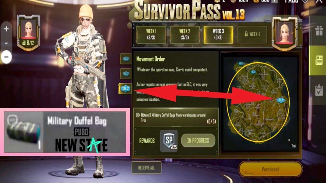 NewStateMobile- VOL 13 WEEK 3 STORYMISSION Obtain 5 Military Duffel Bags from warehouses around Troi