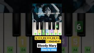 Bloody Mary (Piano Tutorial) #TikTok  | step by step