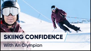 HOW TO SKI WITH CONFIDENCE WITH AN OLYMPIC SKIER | Ice, Steeps, Fog and Slush