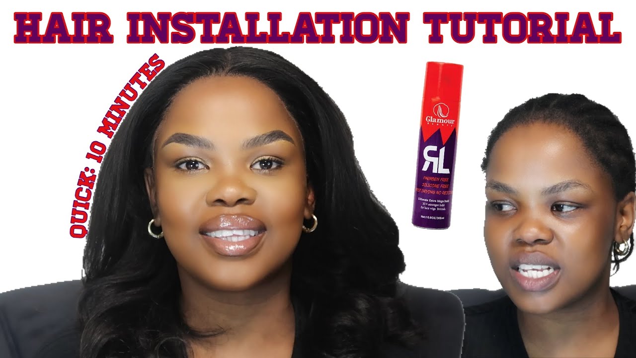 How to install a Frontal wig ft Dragon City Hair | Glamour Spray