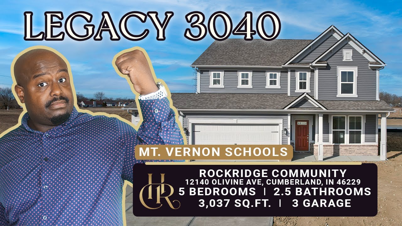 5-Bed New Build in Rockridge | Taylor Morrison Legacy 3040 Tour | Cumberland Indiana