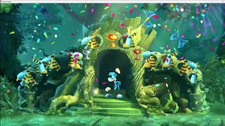 Rayman legends :  chapter 1 lvl 2 , teensies in trouble - creepy castle, gameplay