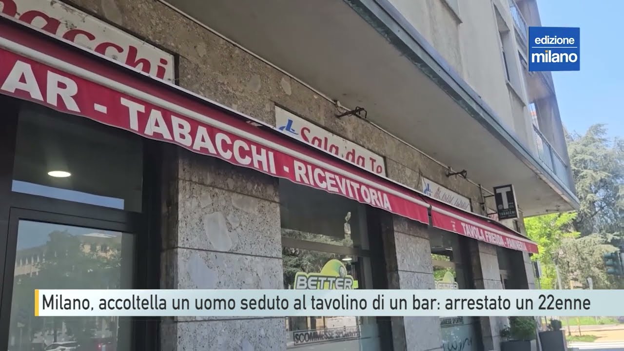 Milano, accoltella un uomo seduto al tavolino di un bar: arrestato un 22enne