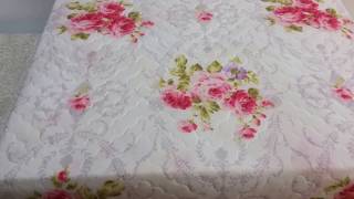 Dantela Agnessa Çift Kişilik Yatak Örtüsü Yavruağzı