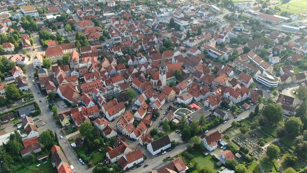 Münsingen von oben / Drohne  (26.08.21)